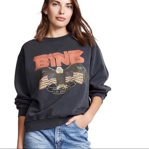 Anine Bing | Tops | Anine Bing Black Vintage Eagle Sweatshirt Xs Anine Bing | Tops | Anine Bing Black Vintage Eagle Sweatshirt Xs